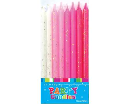 Pink Ombre Tall Candles
